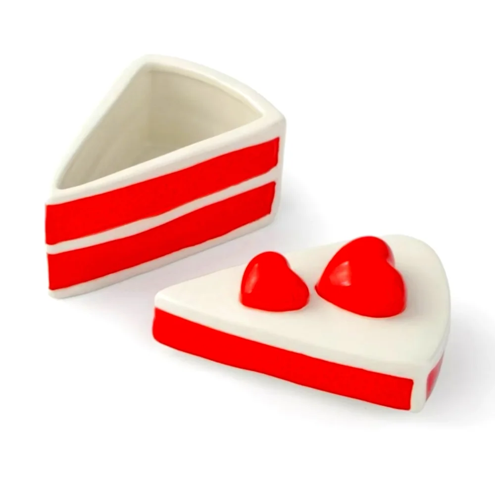 Target Valentine’s Day Pink Cake Slice Ceramic Trinkets Box